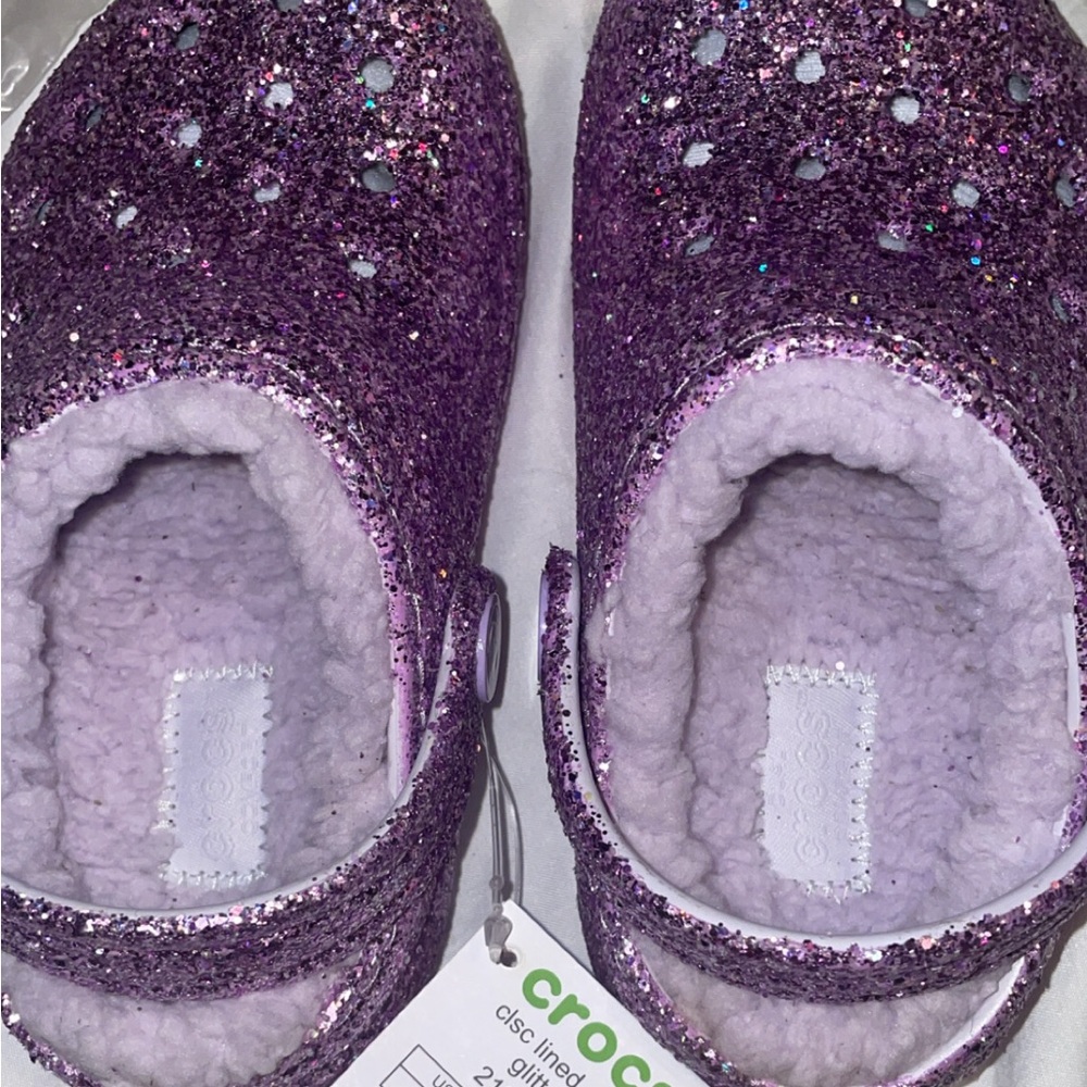 CROCS Shimmering Purple Glitter Clogs